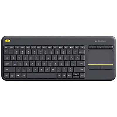 Logitech K400 Plus Clavier sans-fil Azerty pour PC de Salon, Media center et HTPC