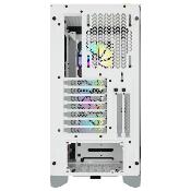 Corsair iCUE 4000X RGB Tempered Glass (Blanc)