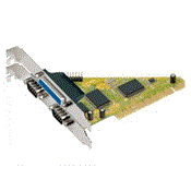 2 x DB9 + 1 x Parallele